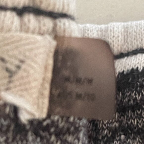 Roxy Drawstring Stripe Shorts in Black‎ and White, Lightweight, Size Medium / 10 - Picture 4 of 7